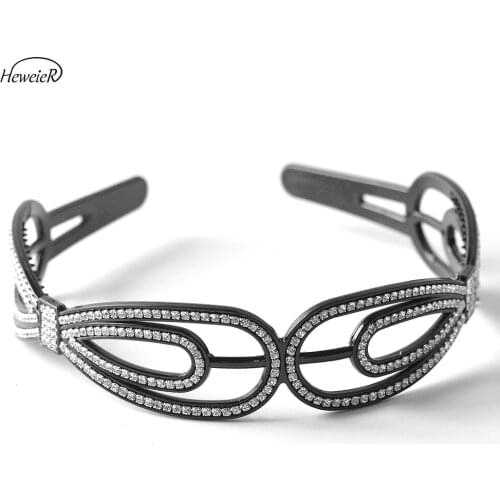 Elegant Black Plastic Hollow Bowknot Headband Hair Clip Hoop Ladies Women Hair Band Headwear Headdress Hairpins Accessory