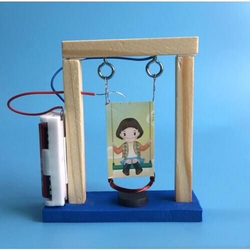 Science and technology diy electromagnetic swing school elementary school puzzle assembly handmade creative electric swing