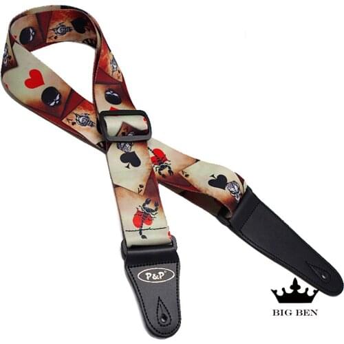Freight free quality general guitar straps ballad guitar straps electric guitar cotton shoulder belt straps