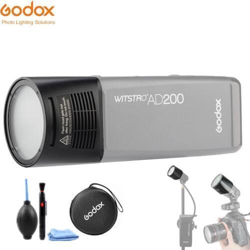 Godox H200R Ring Flash Head with Spiral Flash Tube Separation Extension Light Head for Godox AD200 Outdoor Pocket Speedlite