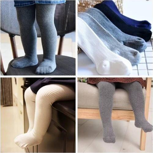 3 PCS a Lot panti stocking pantyhose toddler kids big girl tights ribbed knit leg warmer infant children pant newborn baby cameo