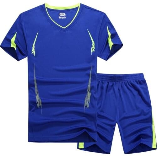 New Summer Suit Men Sportswear Sets Fitness Quick-Dry Short Tracksuit Two-Piece Sets Male Jogger Clothing Oversize Size 8XL 9XL