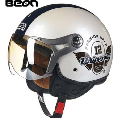 2019 Autumn winter EU ECE Authentication Netherlands band Half Face Motorcycle Helmet ABS Retro Motorbike helmets Size M L XL