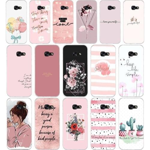 61AA Proverb Phrase Motto Soft Silicone Tpu Cover phone Case for Samsung A3 A5 A7 A8 2016 2017 2018 A50