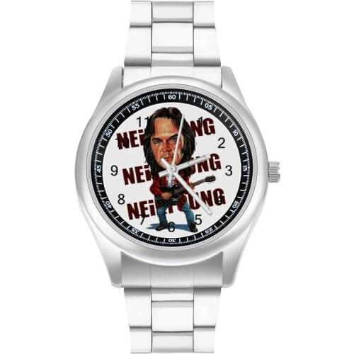 Neil Young Quartz Watch Neat Boys Wrist Watch Photo Steel Fishing Cheap Wristwatch