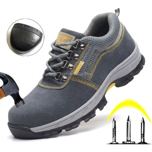 Anti-slip Safety Shoes Men Work Safety Boots Steel Toe Puncture-proof Work Shoes Male Industrial Protective Footwear Security