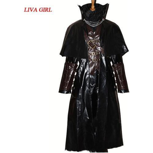 Bloodborne Cloak Coat Vest Shirt Outfit WholeSet For Men Game Halloween Cosplay Costume Custom Made New Arrival