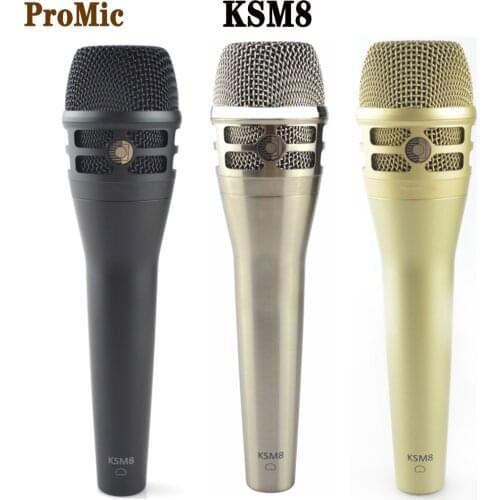 Ksm8 wired cardioid dynamic vocal microphone, ksm8s most outstanding stage performance mic,for PC,karaoke,gaming