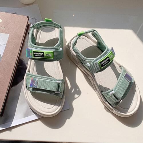 Hot Selling Womens Sandals Fashion Thick Soled Non Slip Comfortable Outer Wear Seaside Sandalias for Summer