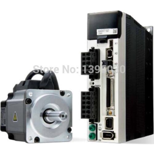 1Set 220V 400W Servo Motors MHMJ042G1U + MBDKT2510CA1 With English Manual 3000R/MIN