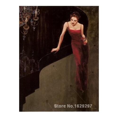 Modern painting for kitchen Jazz Duet Vocal Brent Lynch High quality Hand painted