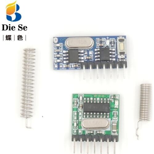 433Mhz Superheterodyne RF Receiver and Transmitter Module with antenna for Arduino DIY Kit 4 Ch output With Learning Button