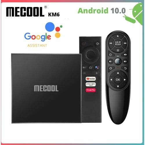 TV Box For Netflix Account Android 10.0 Mecool KM6 Classic 2+16G Google Certified BT4.2 WIFI 2.4G/5G 4k HDR Smart TV 2021 IPTV