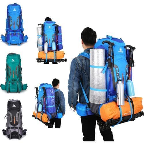 Outdoor Large Capacity 80L Climbing Bag Breathable Travel Backpack Hiking Leisure Fashion Shoulders Bag Mountaineering Backpack