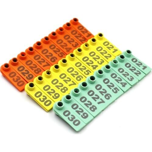 100 Pcs Animal Ear Tag Card Sheep Pig Ear Marker Card 001-500 For Goat Identification Kit Ear Tagger Livestock animal Ear Tags