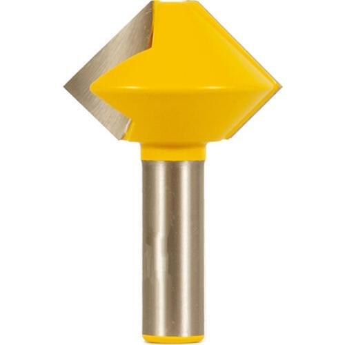 1pcs Birds Mouth Glue Joint Router Bit - 8 Sided - 1/2" Shank