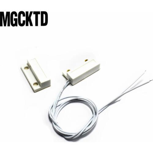 10pairs= 20pcs MC-38 MC38 Wired Door Window Sensor Magnetic Switch Home Alarm System normally closed NC