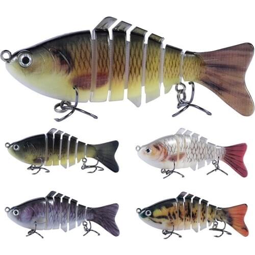 10cm 15.3g Artificial Lifelike Fishing Lures Multi-Section Fish Fishing Swim Hard Bait Simulation Bait Jig Pesca Tackle Lure