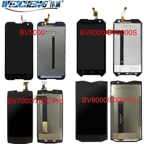 100% Tested LCD For Blackview BV5000 bv6000s LCD Display + Touch Screen Assembly Blackview BV6000 BV7000 BV8000 pro LCD Sensor