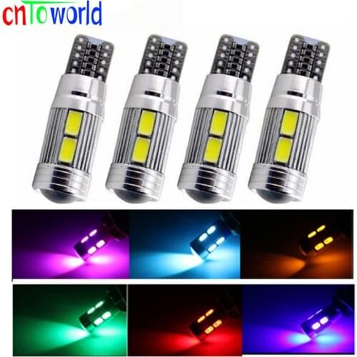 100pcs T10 Canbus 10SMD 5630 5730 5 10 SMD FREE ERROR Auto LED BULB Lamp 194 168 W5W Canbus Interior Light