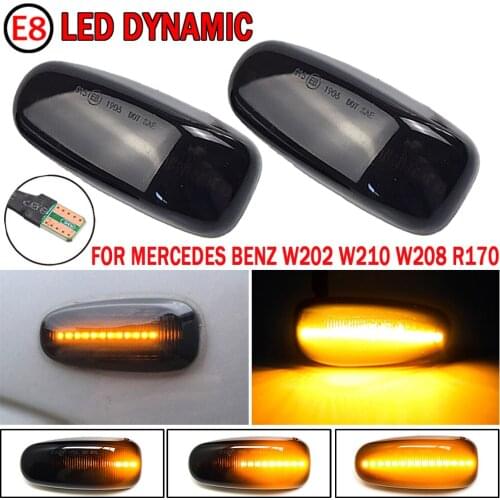 2pcs Car Side Marker Light Indicator Light Lamp Side Repeater For Mercedes For Benz W210 W208 W638 CLK SLK-Class 2108200921
