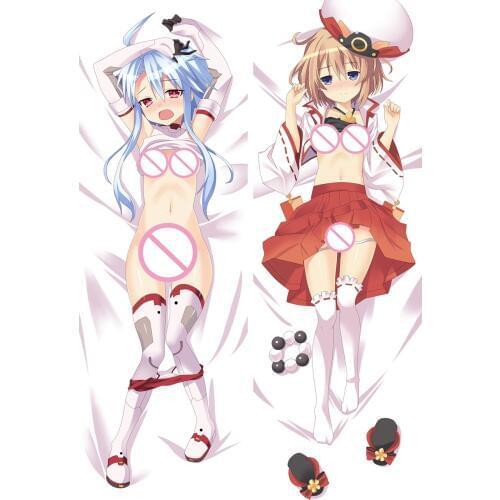 2016-Jan Anime Hyperdimension Neptunia Blanc White Heart sexy girl Dakimakura throw pillow cover case Hugging Body pillowcase