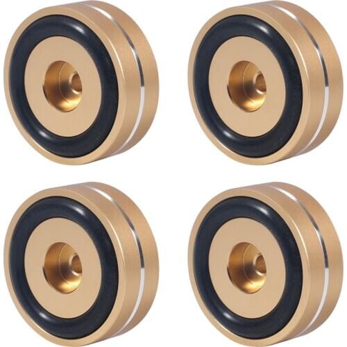 Promotion! 4PCS Turntable Isolation Feet Pads Aluminum Speaker Spikes Stand Foot Cones Base Mat for Audio Sound Amplifier