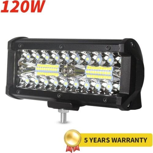 Car LED Work Light 12V 24V Universal Spotlights Flood Spot Lamp 120 Watts 3030 SMD Super Bright for Truck 4x4 4WD