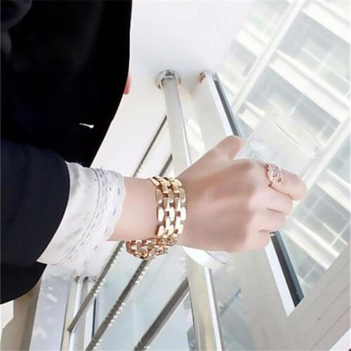 Punk Bracelet and Bangles Hollow Out Ladies Bracelet Fashion Jewelry Men Women High Quality All-Match Bracelets Solid Color