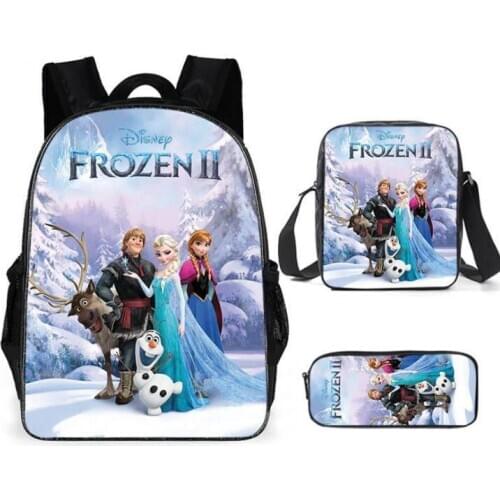 Disney Hot Frozen Elsa Princess Schoolbag For Girls Fashion Backpack Childrens School Bag