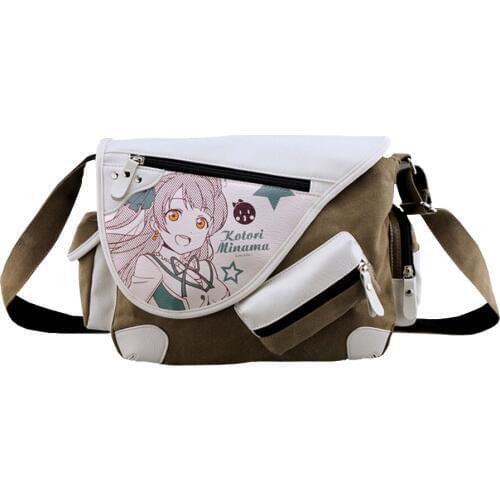 E-Mell lovelive Grave Robbery Note LOL Kantai Collection GINTAMA Sword Art Online Single shoulder Message PU+canvas bag