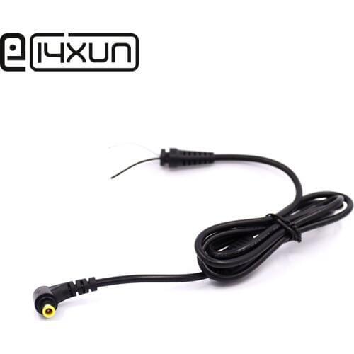 EClyxun 10pcs DC Cable 5.0x3.0mm For Samsung notebook power plug DC charging cable 5.0*3.0mm needle with 1 elbow Yellow Black
