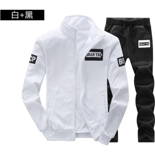 2021 New Fashion Men Set Hoodies+Pants Sets Male Tracksuit Mens Casual Slim Fit Sportswear Male Clothing