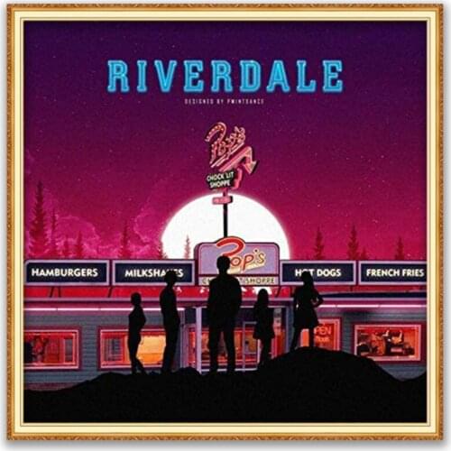 Riverdale DIY Embroidery 11CT Cross Stitch Kits Needlework Craft Set Cotton Thread Printed Canvas Home Decoration Design Room