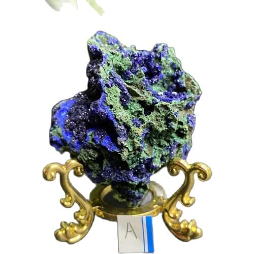 Natural Azurite Malachite Symbionts Original Stone Mine Standard Crystal Energy Stone Wedding Home Decoration Gift