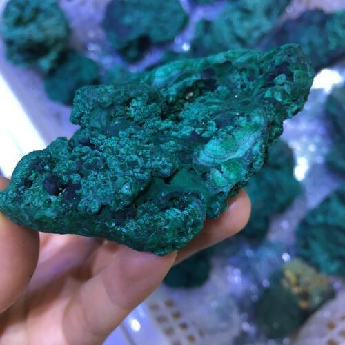 Rare nice Natural Yang Chun malachite rough gemstone minerals specimen reiki healing crystals as collection for home decoration