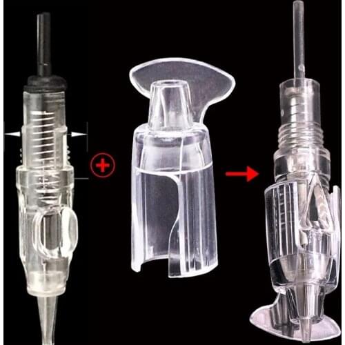 Disposable Eyebrow Tattoo Needles Microblading Permanent Makeup Cartridge Needles & Needles Stabilizer for PMU Tattoo Machines