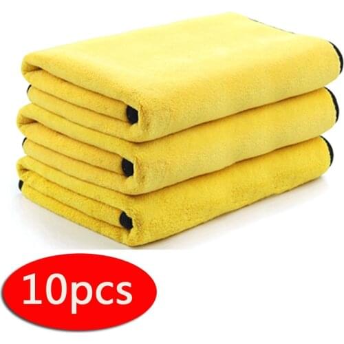 3/5/10Pcs Car Towel Super Soft Car Wash Towel Dry Cloth Microfiber Care Cloth Super Absorbent No Fading No Shedding High-Quality