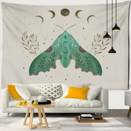 Simple Butterfly Tapestry Wall Hanging Bohemian Hippietarot Psychedelic Background Witchcraft Home Decor