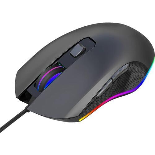 Wired Glowing Mouse Gaming Mouse USB Optical Computer Mice 7 Programmable Button EM88