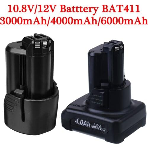 12V 3.0Ah 6.0Ah Li-ion BAT420 Replacement Battery for Bosch BAT411 BAT412 BAT413 BAT414 10.8-Volt Battery Cordless Power Tools
