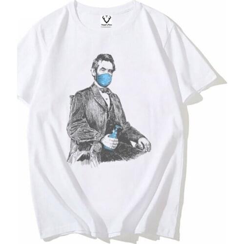 VagaryTees 2021 Wear Yourself a Mask Printed T-Shirt Hipster Tshirts Short Sleeve Tops Funny Masked Tee