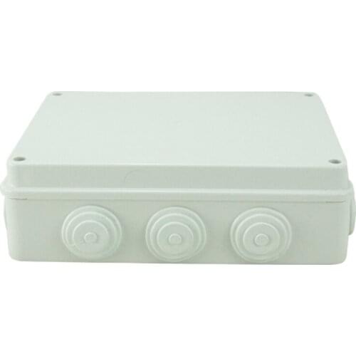 Reserved Hole IP55 Waterproof Wiring Box 255*200*80MM ABS Plastic Dust Proof Junction Box