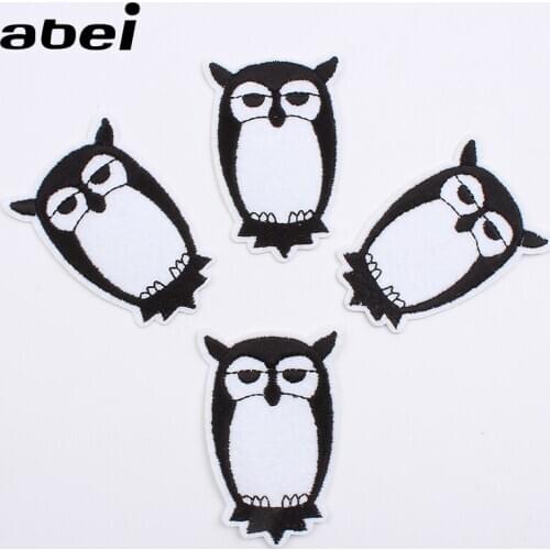 10pcs/lot Iron On Owl Patch Cartoon Animal Stickers Sewing Clothing Fabric Appliques DIY Jeans Coats Shoes Pants Badge Patches