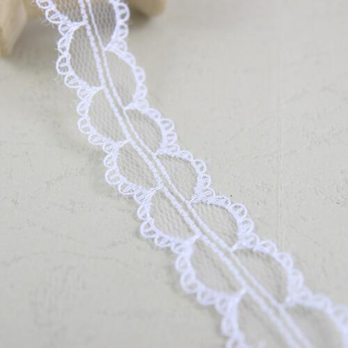 10 yards 20mm width white non-elastic non-stretch Lace trim DIY sewing/garment accessories