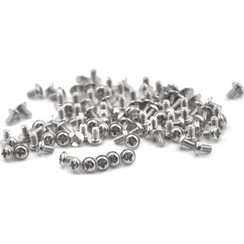 100Pcs M3 Screw M3X5 5mm PC Case Hard Drive Precision PSU 6/32" Hex Screws For Computer Floppy DVD ROM Motherboard