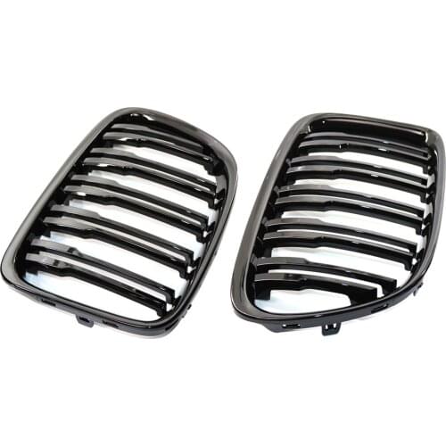 2pcs Front Grille for BMW X1 E84 11-16 51112993305 51112993308 Car Vehicle