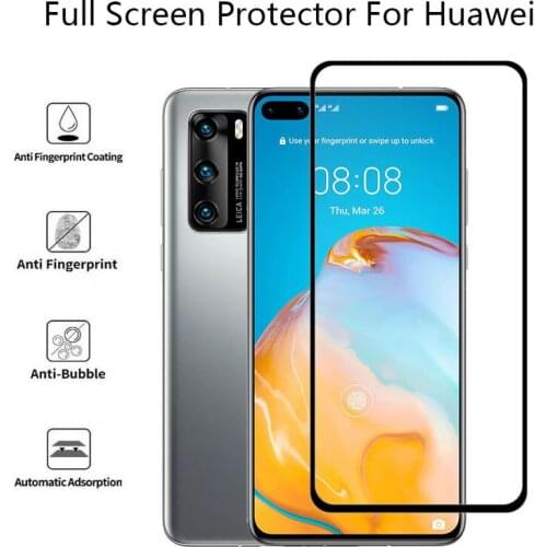 2Pcs Full Screen Protective Tempered Glass For Huawei P40 Screen Protector For Huawei P40 Glass Film