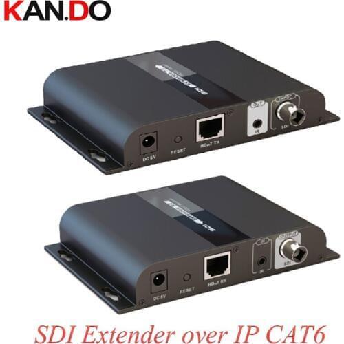 383-sdi POE Hdbitt Extender IP CAT6 Extender With IR Remote SD-SDI HD-SDI 3G-SDI 1080P Sender Receiver video transmission BY poe