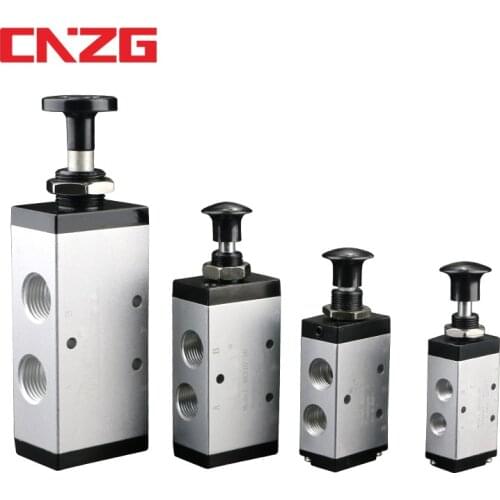 4R210-08 5 Port 2 Pos Hand Lever Operated Control Pneumatic Valve Manual switch valve push connector Muffler 4R310-10